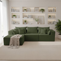Modular and combinable L-shaped sofa