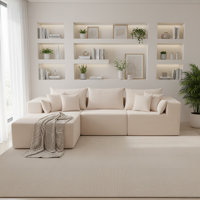 Modular and combinable L-shaped sofa by Ebern Designs