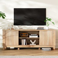 59" Storage Tv Stand For Tvs Up To 65", Modern Entertainment Center With Storage by Ophelia & Co.
