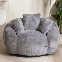 Oversized Floral Shaped Bean Bag Chair with 3 Pillows