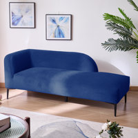 Adelyn Velvet Chaise Lounge by Ebern Designs