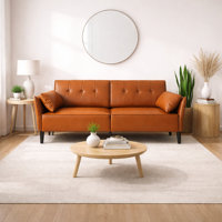 Robertson Faux Leather Futon by Latitude Run