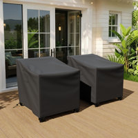 2-Pack Outdoor Furniture Covers (210D Oxford Fabric + Silver Coating) by Ebern Designs