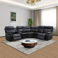 185"w Breathable Dual Side Power Reclining Sofa Set by Ivy Bronx