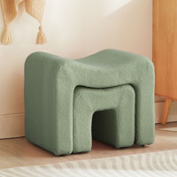Catargiu 2 - Piece Teddy Upholstered Ottoman by Ebern Designs