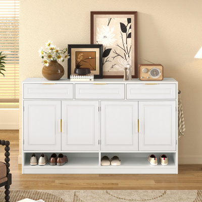 Farmhouse Sideboard with 3 Drawers & 4 Doors by George Oliver