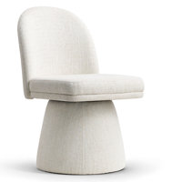 Upholstered 360°Swivel Vanity Chair