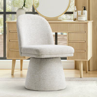 Upholstered 360°Swivel Vanity Chair