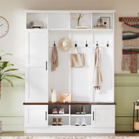 ON-TREND Versatile 3-In-1 Hall Tree With 6 Hooks by One Allium Way