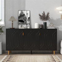 TV Stand With Doors&Adjustable Shelves by Wrought Studio