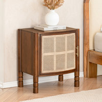 Betsy Solid Wood & Cane Nightstand by Latitude Run