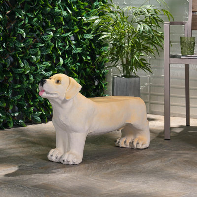 MGO DOG BENCH, Outdoor Bench, Light Brown, No Assembly Required by Ivy Bronx