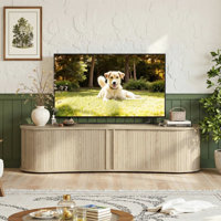 Aurel Buchheit Modern 59.1" Fluted TV Stand With Open Storage And Sliding Door by Latitude Run