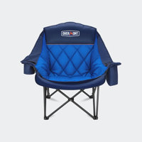 22"W Camping Armchair Chair - 400lbs Support Heavy-with Padded Comfort & Built-In Side Pocket for Outdoor Sports by Arlmont & Co.