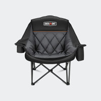 22"W Camping Armchair Chair - 400lbs Support Heavy-with Padded Comfort & Built-In Side Pocket for Outdoor Sports by Arlmont & Co.