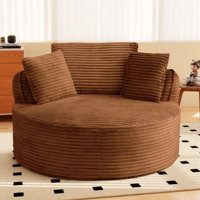 53" Oversized Round Chaise Longue Chair by Mercer41