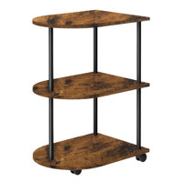 Semicircular Side Table - Brown by 17 Stories