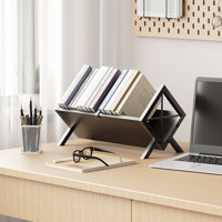 Record Storage Rack, Multi-Functional Organizer for Albums, Magazines & Books, Stylish Display Stand for Home by Ebern Designs