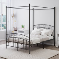 Metal Canopy Bed Frame by Latitude Run