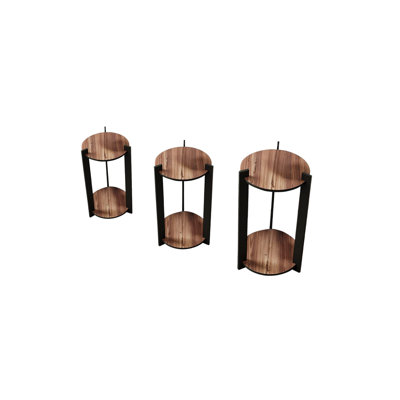 Round Tiered Pedestal Stands - Plant Stand(Set Of 3) by Corrigan Studio