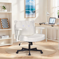Comfortable Criss Cross Office Chair With Wheels by Inbox Zero