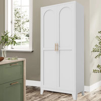 71" H Kitchen Pantry Cabinet With 4 Adjustable Shelves by Ebern Designs