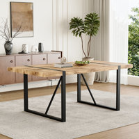 Dining Table Rectangular Table With Frame & by Wrought Studio
