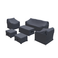 Nadilee Wicker Outdoor Conversation Set Group Seating Patio Furniture Covers by Arlmont & Co.