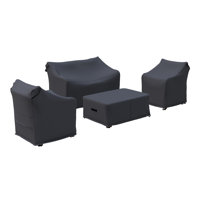 Elwyn Outdoor Conversation Set Group Seating Patio Furniture Covers by Arlmont & Co.