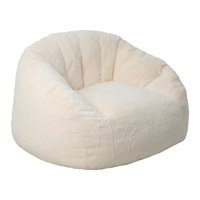 Shell Shape Bean Bag Chair, Creamwhite