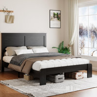 Wooden Bed Frame With Headboard