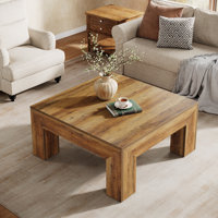 Farmhouse Square Coffee Table, Center Table for Living Room by Latitude Run