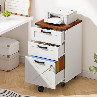 Modern 3-drawer Filing Cabinet by 17 Stories