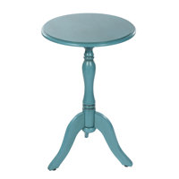 Harbor Breeze Round Pedestal Side Table - Soft Cream