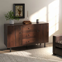 Sideboard Buffet Cabinet, Kitchen Cabinet With 2 Cupboards, 3 Drawers And Adjustable Shelves, Coffee Bar Cabinet For Living Room, Entryway