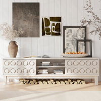 Modern Mid-Century Media Console With 4 Drawers And Cable Management, TV Console Table For Tvs Up To 75",Entertainment Center For Living Room And Offi by George Oliver