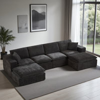 Wilroy 6 - Modules Upholstered Sectional With Cushions & Pillows, No Assembly Required Modern Chenille Cloud Sofa, Free Combination, Compression Packa by Latitude Run