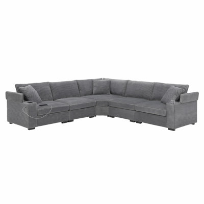 106" Convertible L Shaped Sectional Sofa by Latitude Run