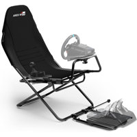 Foldable Racing Simulator Cockpit with Seat, Compatible with Fanatec, Thrustmaster, Logitech, Moza, PS5/PS4/Xbox/PC by Inbox Zero