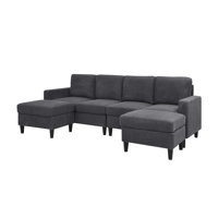 Ranjeeta 101" Wide Modular Sofa with Ottoman by Ebern Designs