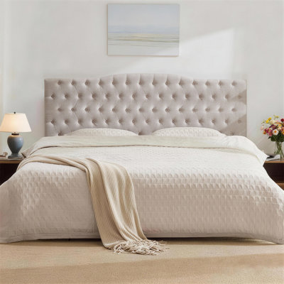 Aveigha Arched Upholstered Headboard by Lark Manor