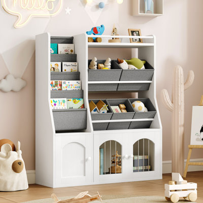 Toy Storage Organizer,baby-proof Bookshelf For Nursery & Playroom,toy Organizer by Loon Peak