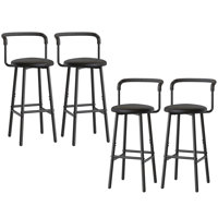 Set Of 4 Verduzco With Upholstered Seat And Footrests by George Oliver