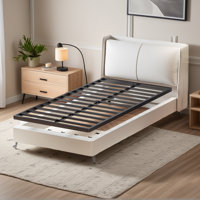 Box Spring,Heavy Duty Metal Bed Frame with Fabric Cover, 3000lbs Max Weight Capacity Bed Base Mattress Foundation, Easy Assembly, Noise Free, Black by Alwyn Home