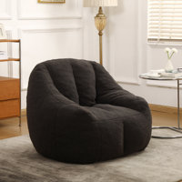 Bean Bag Chair for Adults, Comfy Bean Bag Sofa with Armrest, BeanBag Chair with Back Support for Living Room, Bedroom by Trule