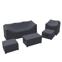 Romin Outdoor Conversation Set Group Seating Patio Furniture Covers by Latitude Run