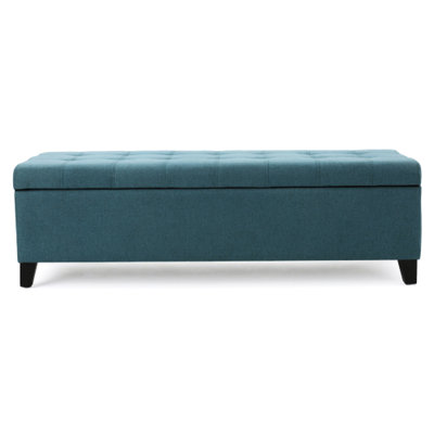 Storage Seat In Teal - Space Option, 49.79 In. Depth, 18.72 Width, 16.34 Height And Elegant Style Combined, D X W H by Latitude Run