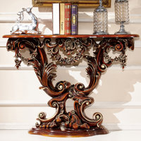 European-style light luxury console table by Bloomsbury Market