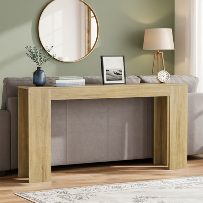 63" Extra Long Farmhouse Console Table For Entryway by Longshore Tides