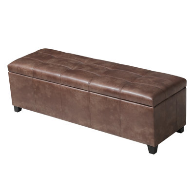 48” Upholstered Storage Ottoman Bench by Latitude Run